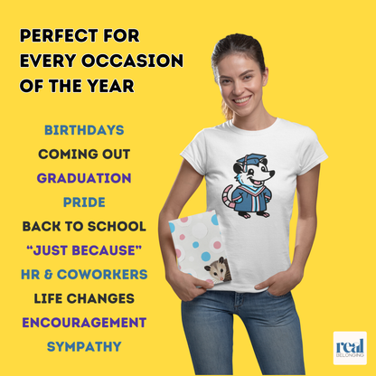 16-Identity LGBTQ+ Opossum Spots Greeting Card Mega-Pack