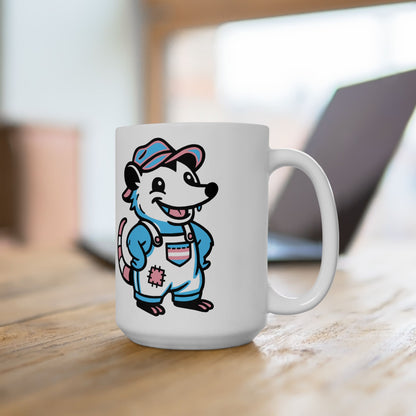 Adorable AF Trans Possum Mug