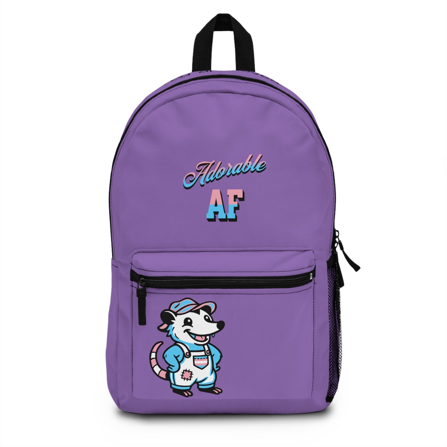 Adorable AF Transgender Possum | Purple, Blue, or Pink Backpack