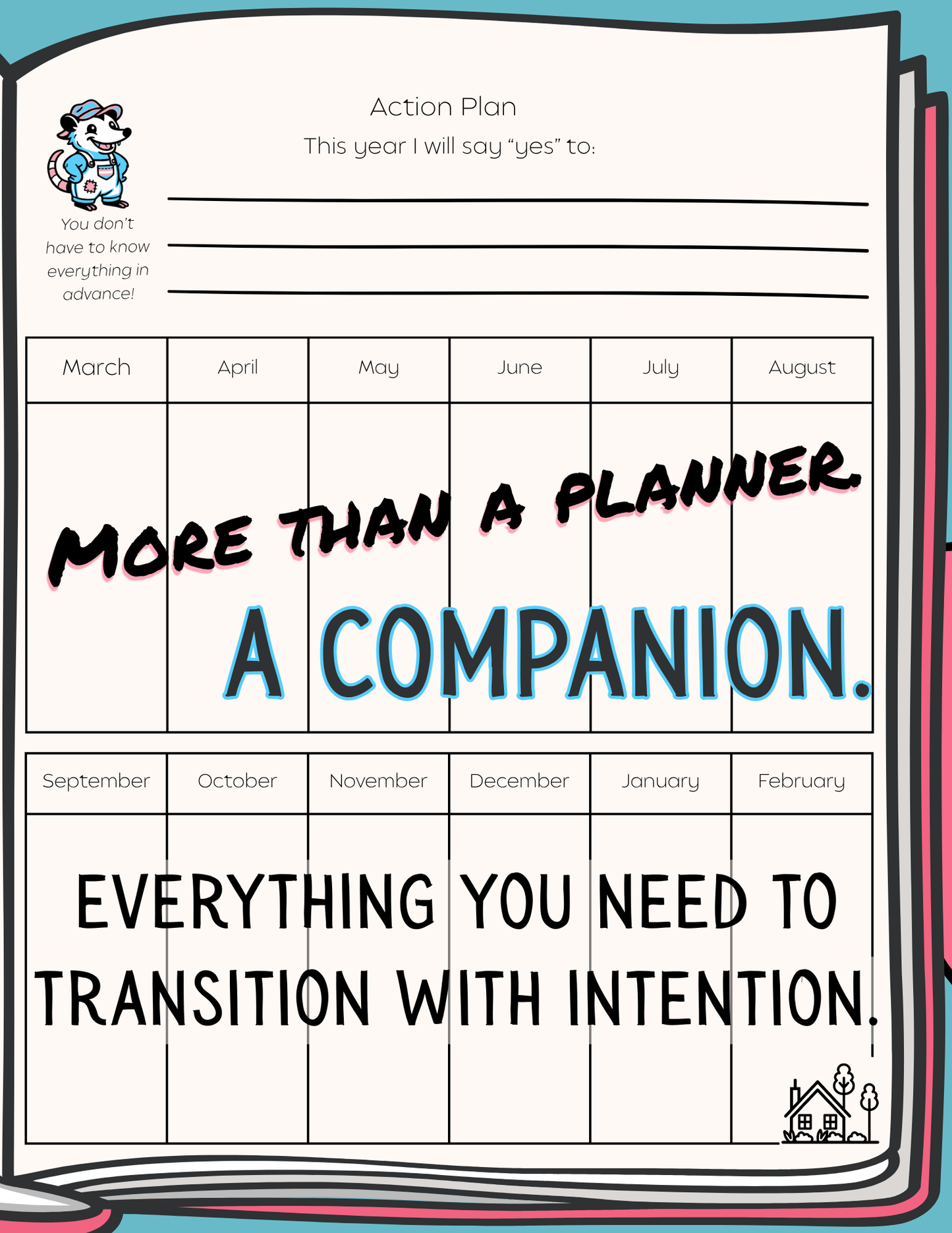 The Transition Planner — A 310-Page Digital Planner, Journal & Coloring Book for Navigating Change