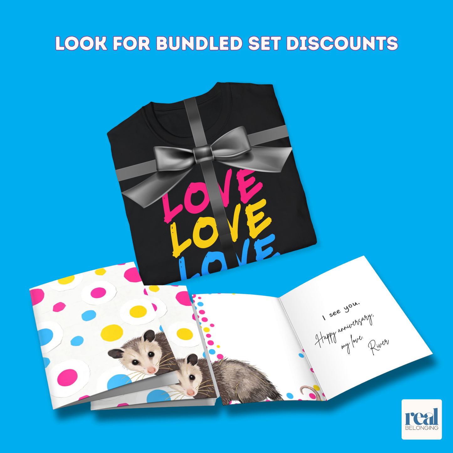16-Identity LGBTQ+ Opossum Spots Greeting Card Mega-Pack
