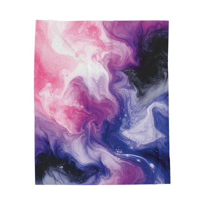 Genderfluid Watercolor Marble Swirl Blanket