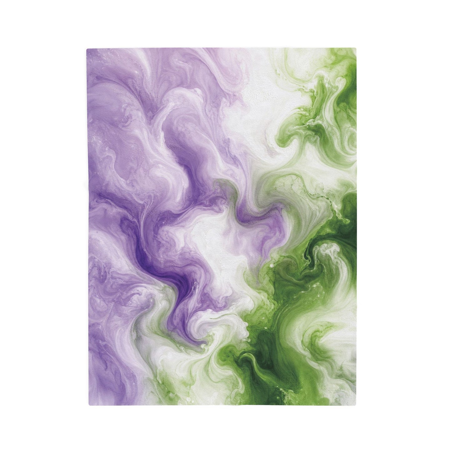 Genderqueer Watercolor Marble Swirl Blanket