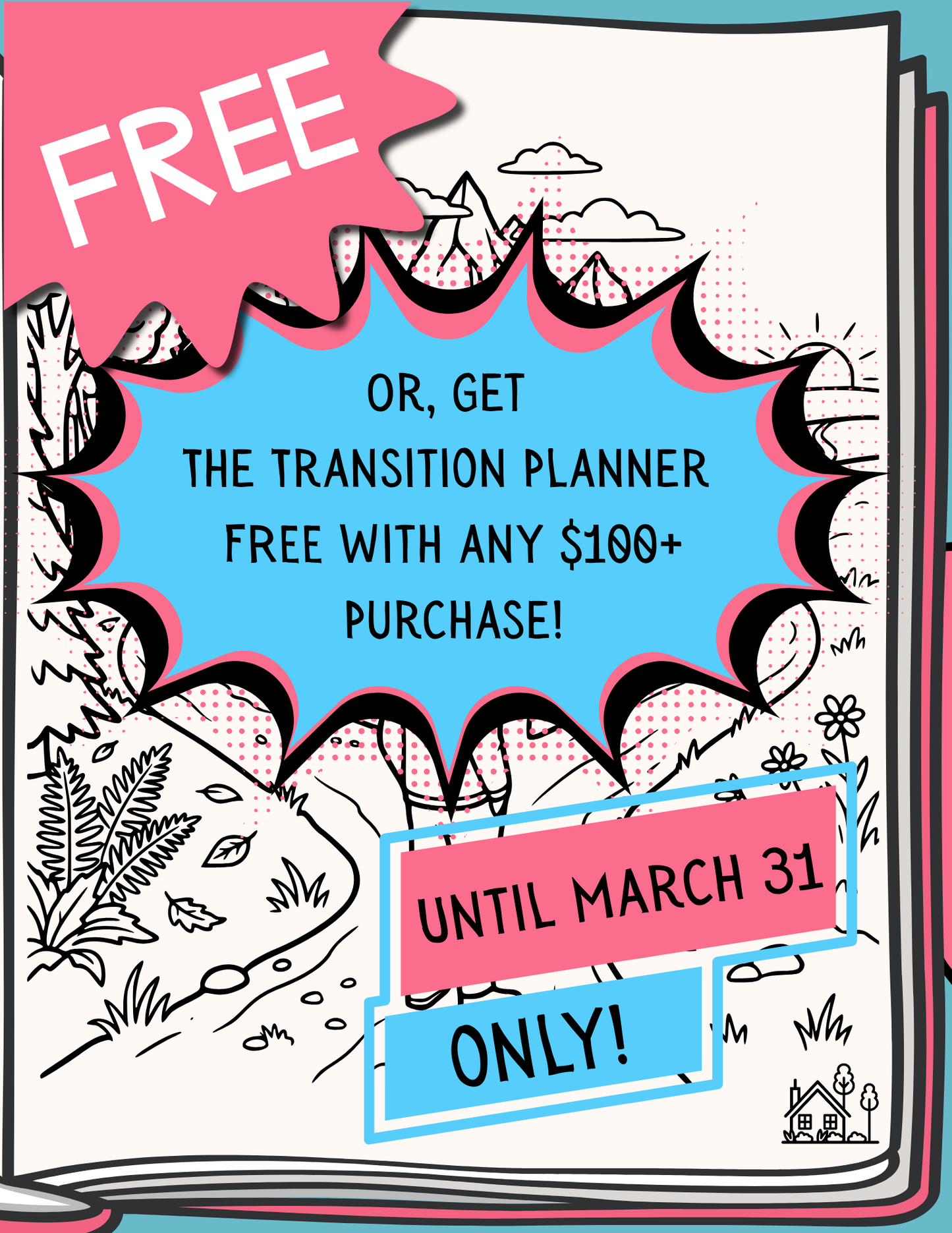 The Transition Planner — A 310-Page Digital Planner, Journal & Coloring Book for Navigating Change