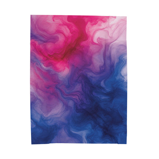 Bisexual Watercolor Marble Swirl Blanket