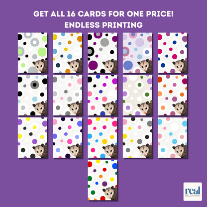 16-Identity LGBTQ+ Opossum Spots Greeting Card Mega-Pack