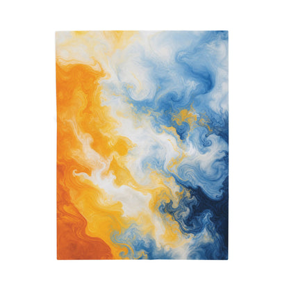 Aroace Watercolor Marble Swirl Blanket