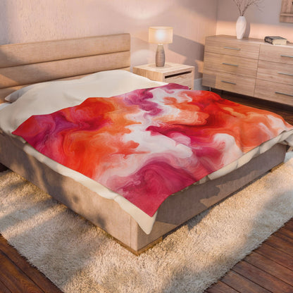 Lesbian Watercolor Marble Swirl Blanket