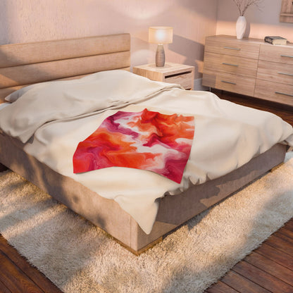 Lesbian Watercolor Marble Swirl Blanket