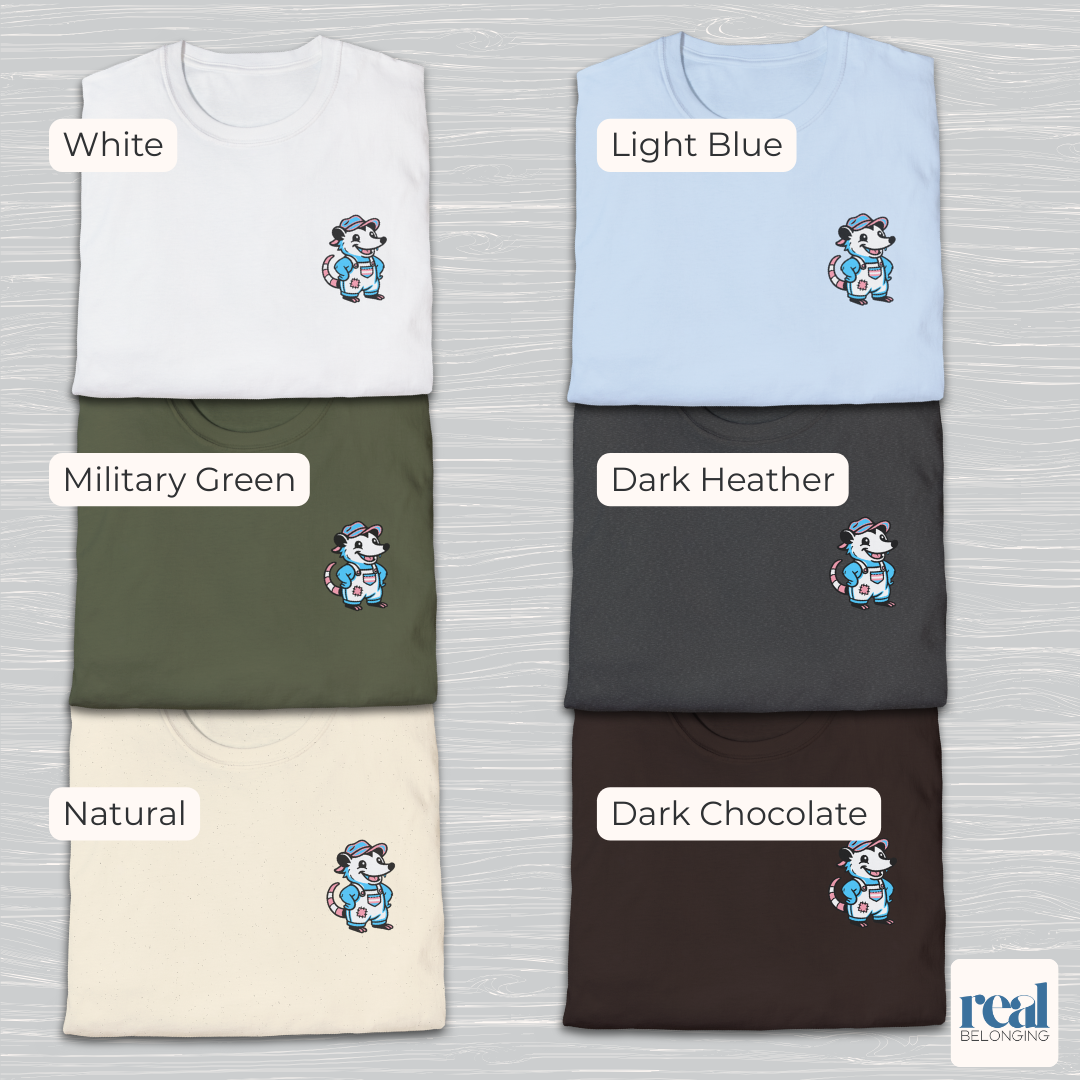 Transgender Possum Pride T-Shirt | Adorable AF