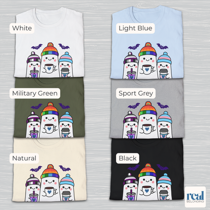 Adorable AF Ghosts - Choose: Rainbow, Trans, and either Non-binary or Asexual