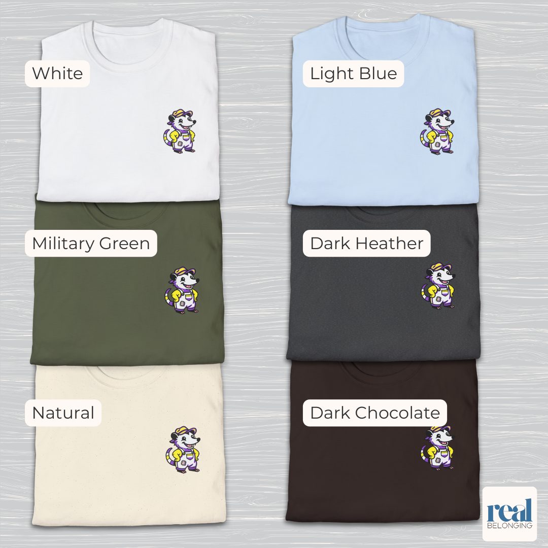 Non-Binary Possum Pride T-Shirt | Adorable AF