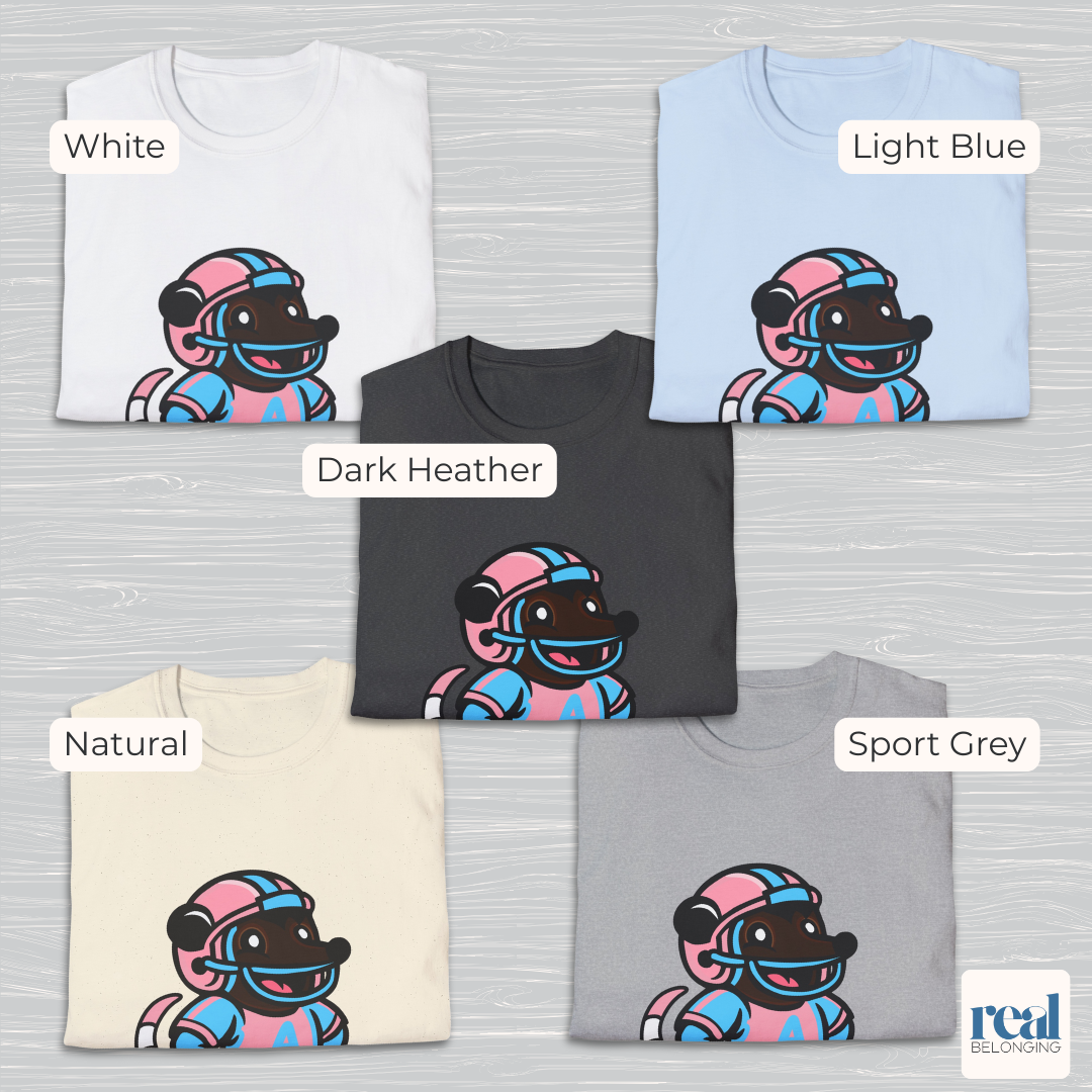 Football Possum T-Shirt | 4 Fur Color Choices | Adorable AF