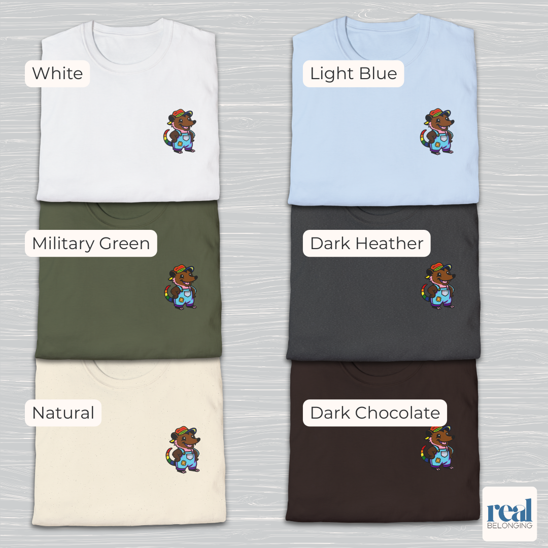 Rainbow Progress Pride Possum T-Shirt | Adorable AF