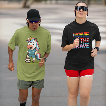 Ally Unicorn Soccer Player T-shirt
