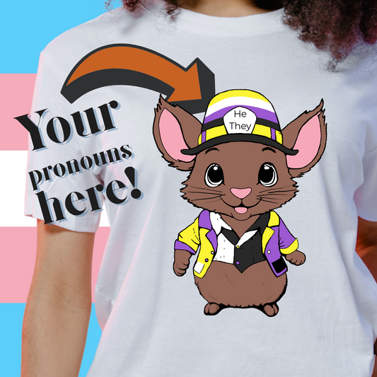 Personalized Nonbinary Mouse T-shirt