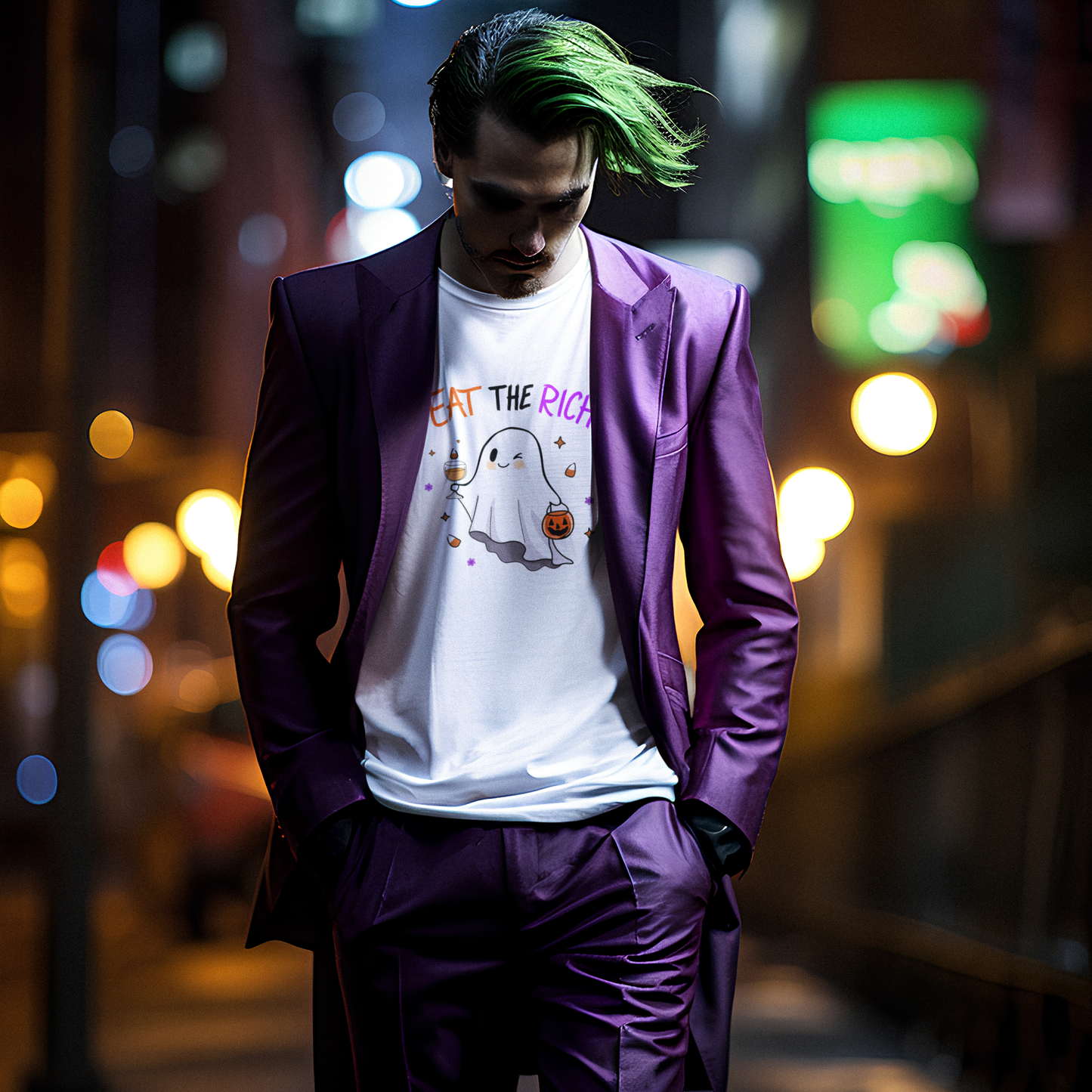 Cute Ghost “Eat the Rich” T-Shirt