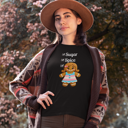 Sugar, Spice, and Everything Nice Long Sleeve Transgender Gingerbread Shirt