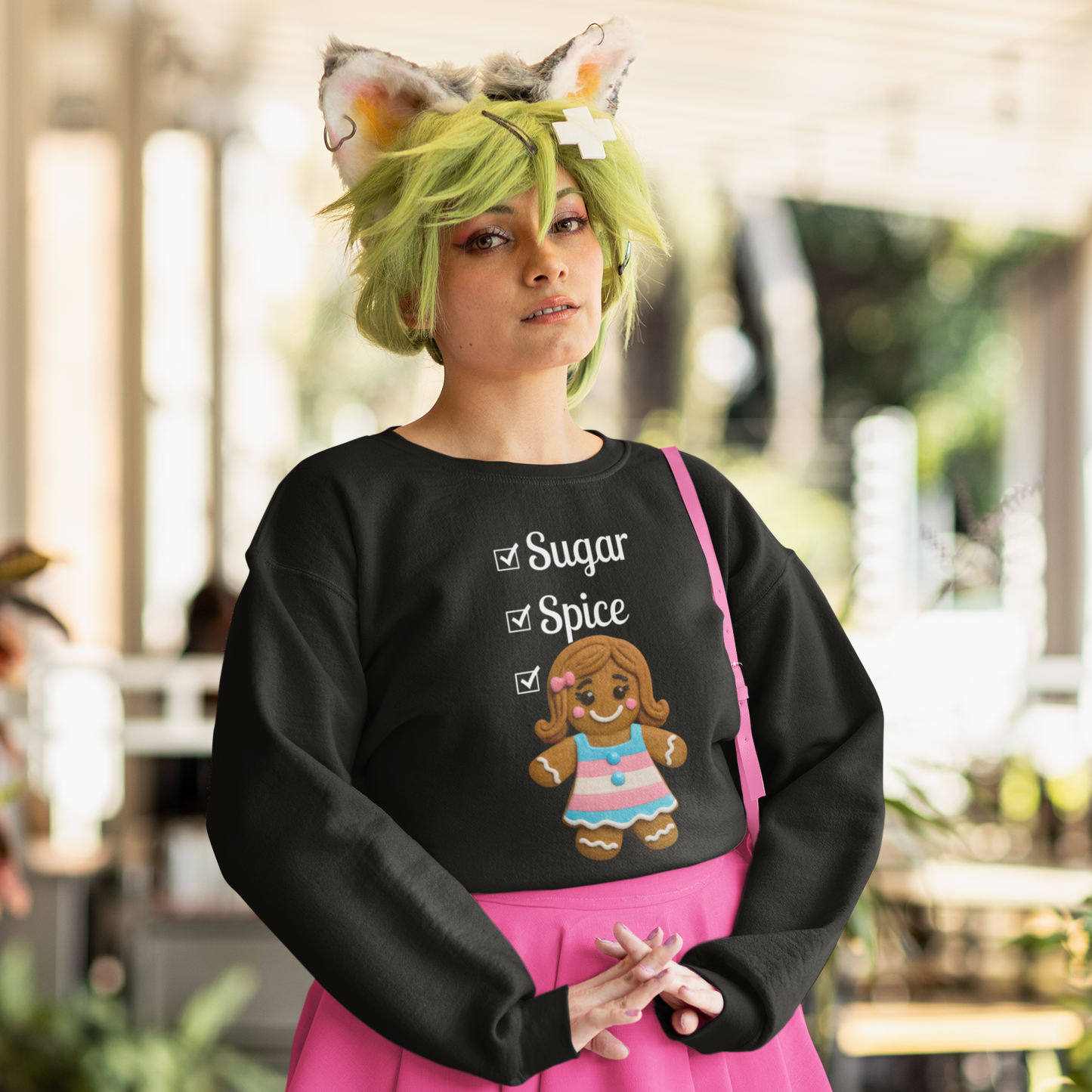 Sugar & Spice Gingerbread Girl Transgender Sweatshirt
