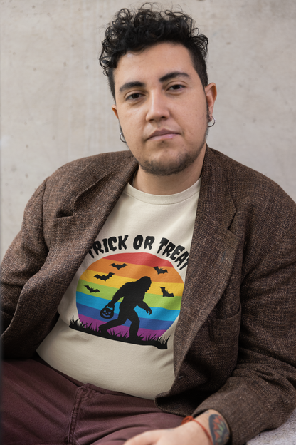 Trick or Treat Rainbow Sasquatch Halloween Shirt