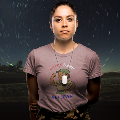 Visible Female Veteran | Bella+Canvas 3001 Soft T-shirt