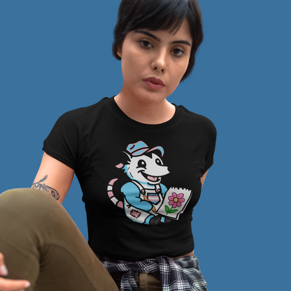 Adorable AF Trans Possum Drawing Artist