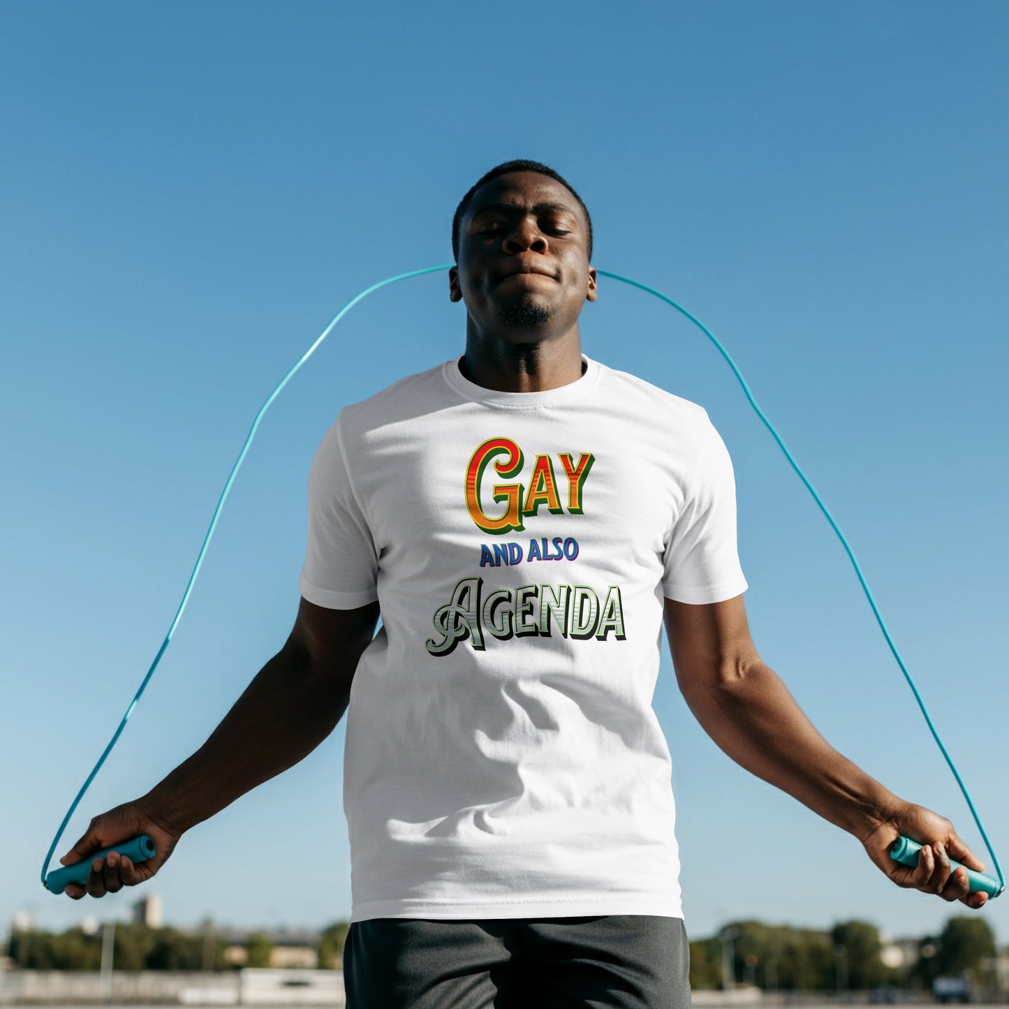 Gay And Also Agenda | Agender Pride T-shirt