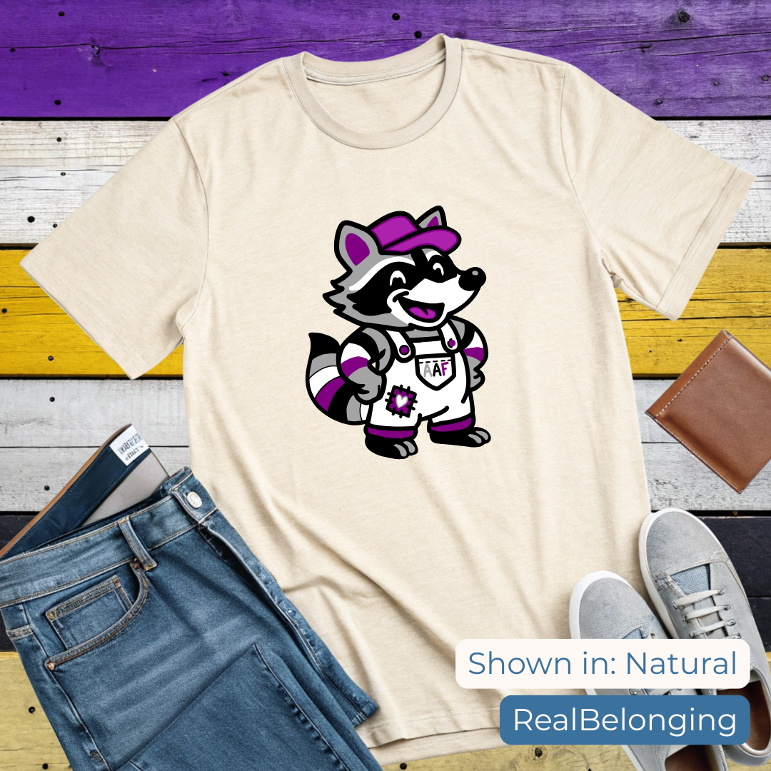 Adorable AF Asexual Raccoon T-shirt