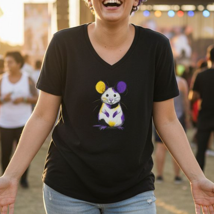 Adorable AF Non-binary Mouse V-neck
