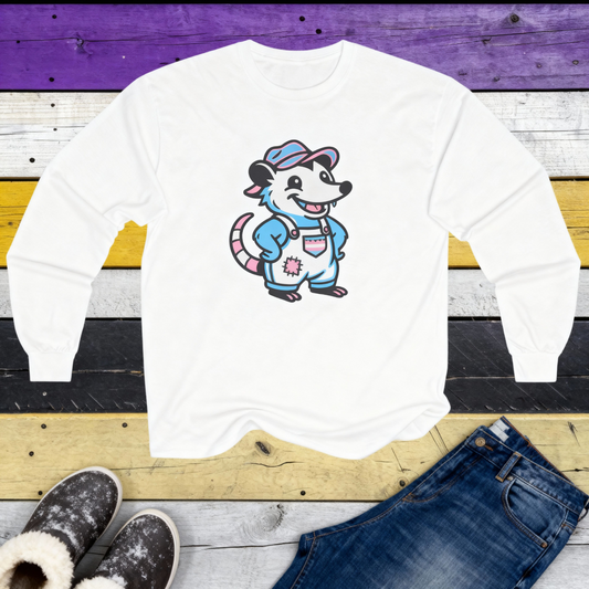 Adorable AF Transgender Possum Pride Long Sleeve Shirt