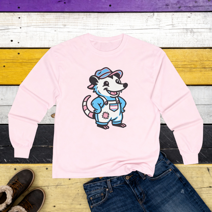 Adorable AF Transgender Possum Pride Long Sleeve Shirt