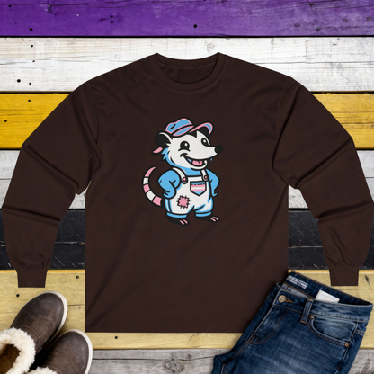 Adorable AF Transgender Possum Pride Long Sleeve Shirt