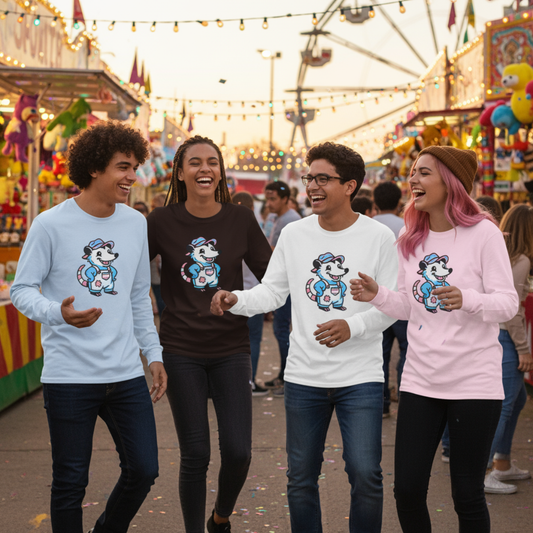 Adorable AF Transgender Possum Pride Long Sleeve Shirt