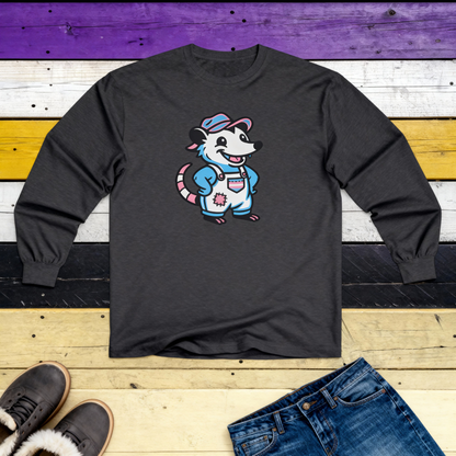 Adorable AF Transgender Possum Pride Long Sleeve Shirt