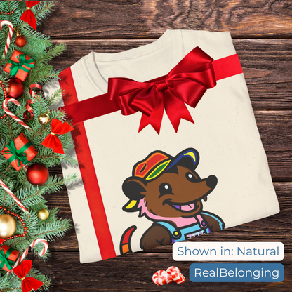 Adorable AF Rainbow Progress Pride Possum T-Shirt | Hillbilly Queer Critter