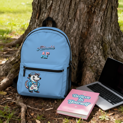 Adorable AF Transgender Possum | Purple, Blue, or Pink Backpack
