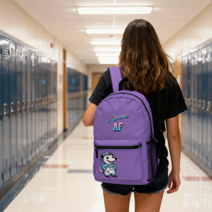 Adorable AF Transgender Possum | Purple, Blue, or Pink Backpack