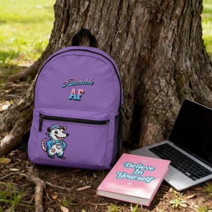 Adorable AF Transgender Possum | Purple, Blue, or Pink Backpack