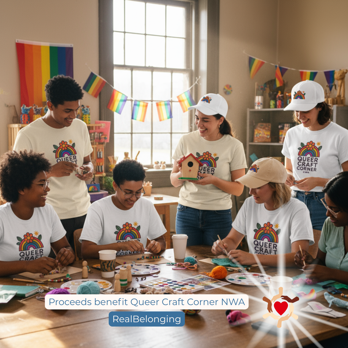 Queer Craft Corner Unisex Heavy Cotton Tee