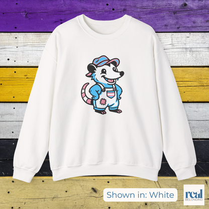 Adorable AF Transgender Possum Sweatshirt Winter Pride