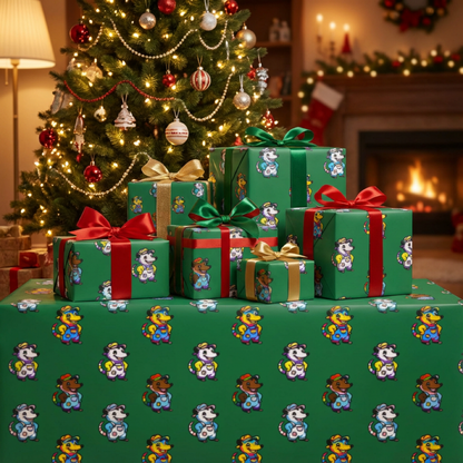 Queer Possum Pals Gift Wrapping Paper | Adorable AF Collection