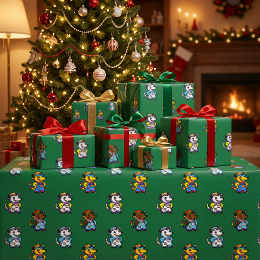 Queer Possum Pals Gift Wrapping Paper | Adorable AF Collection