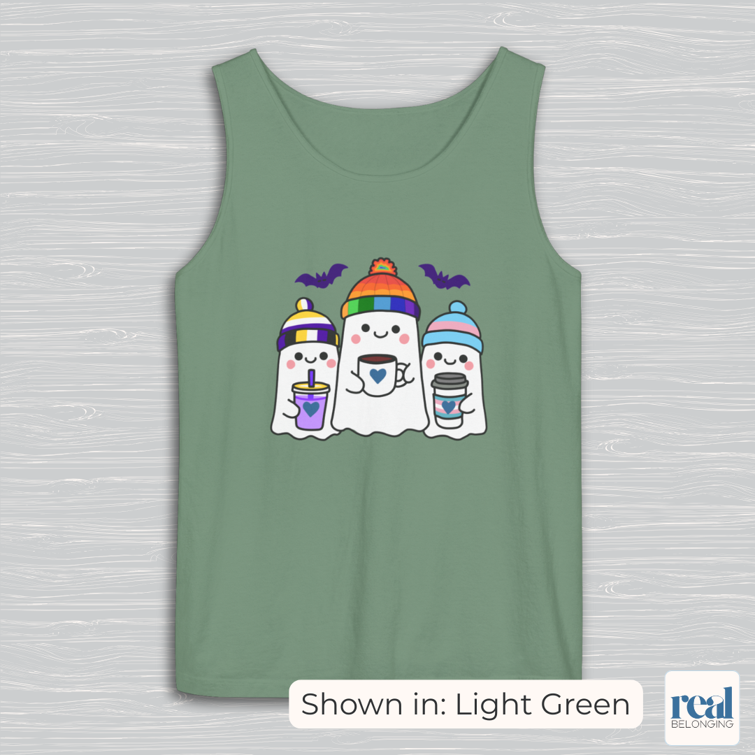 Three Queer Ghosts Tank Top
