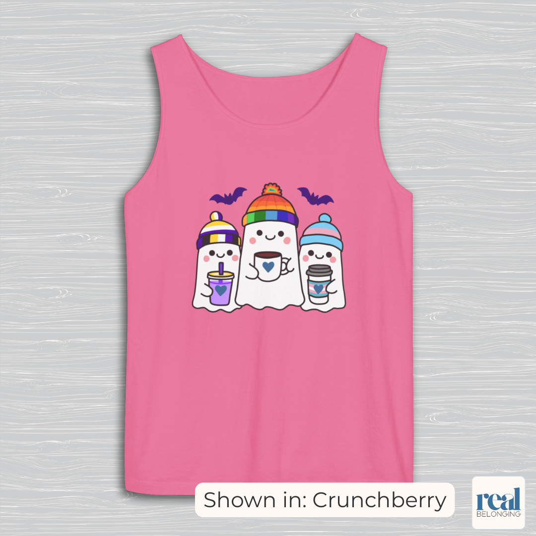 Three Queer Ghosts Tank Top