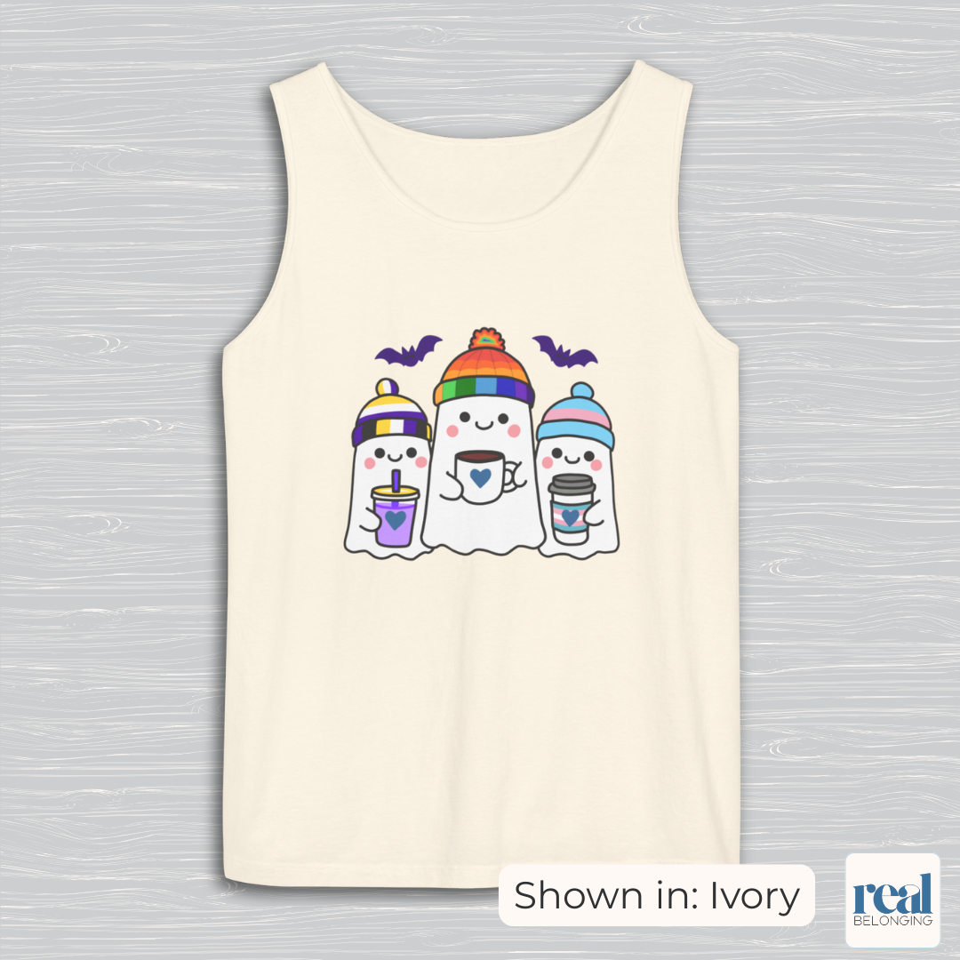 Three Queer Ghosts Tank Top