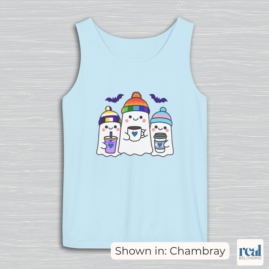 Three Queer Ghosts Tank Top