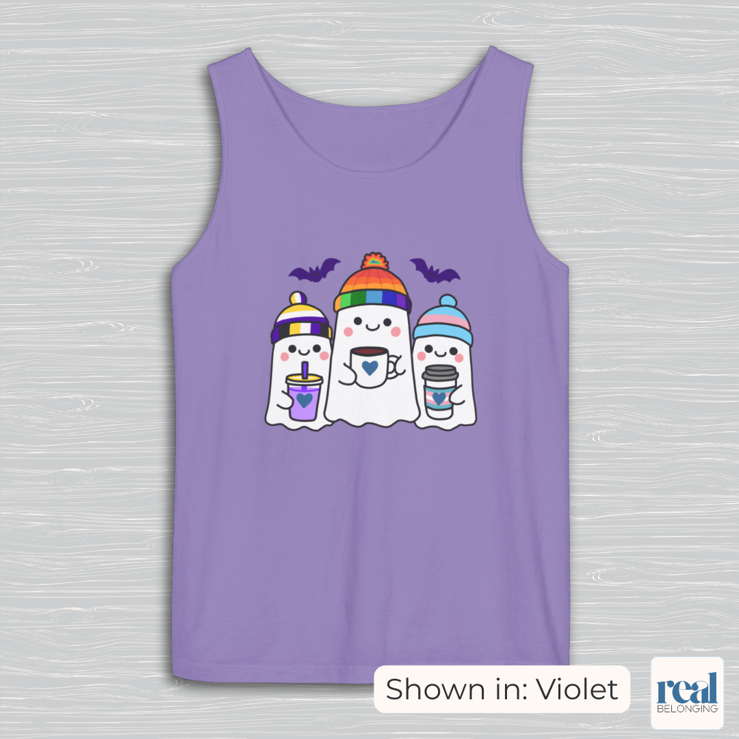 Three Queer Ghosts Tank Top