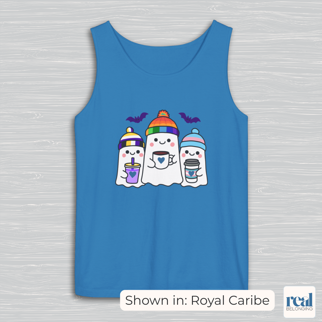 Three Queer Ghosts Tank Top