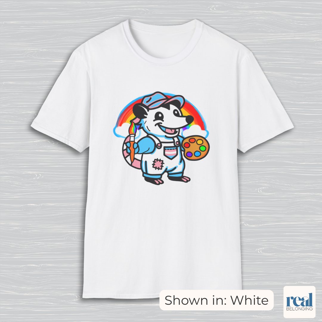 Trans Possum Rainbow Painter | Adorable AF