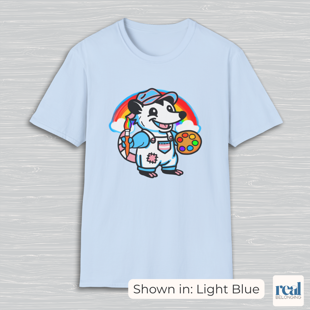 Trans Possum Rainbow Painter | Adorable AF